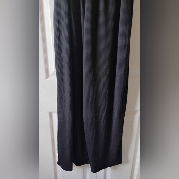 Black stretchy ribbed jumpsuit - Picture 6 of 6